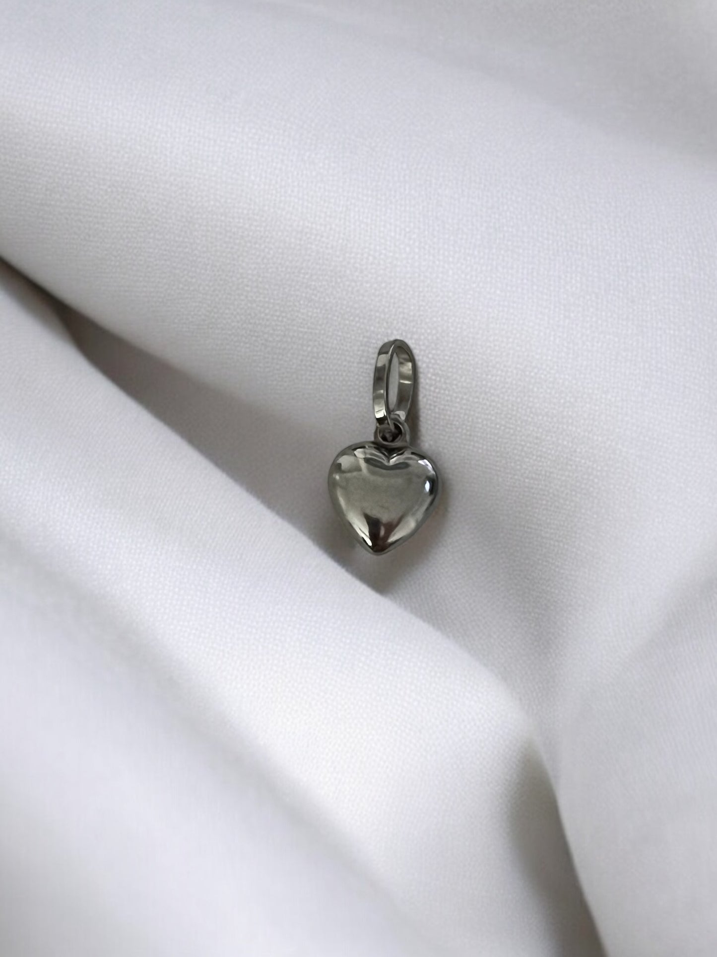 Women's 14K White Gold Heart Pendant